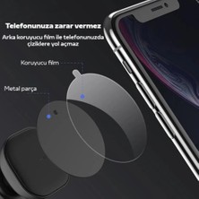 Coofbe Tüm Telefonlara Uyumlu Magnetic Telefon Tutucu Plaka 2 Adet Mıknatıslı Telefon Arkası Levha