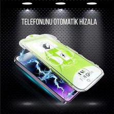 I-Stone Magıc Glass IPHONE 15 Pro Max Uyumlu Full Platinum Otomatik Aparatlı Kırılmaz Cam/ekran Koruyucu