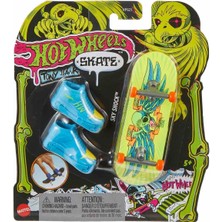 HPG21 Hot Wheels Skate Neon Temalı Parmak Kaykay ve Ayakkabı Paketleri