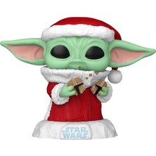 Funko Pop Star Wars Holiday - Grogu With Christmas Cookie