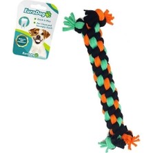 Euro Dog Dumbell Diş Ipi Köpek Oyuncağı Siyah/turuncu/yeşil 24 cm