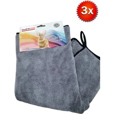 3 Adet Tavşanlı Otomobil Temizlik Bezi ve Cam Bezi 50X70CM