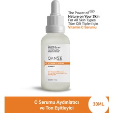 Qanze C Vitamini Serum – Cilt Onarıcı ve Parlatıcı, Antioksidan Etkili 30ML