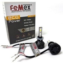 Femex Yeni Eco Power H27 Şimşek Etkili LED Xenon Fanlı 50W 9000 Lumen