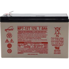 Enersys Genesis NP7-12T 12V 7AH Bakımsız Kuru Tip Agm Vrla Akü