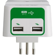 Schneider Electric PM1WU2-GR Apc Tekli Akım Korumalı Priz 2 Usb'li