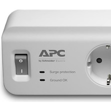 Schneider Electrıc PM5U-GR Apc 5'li Akım Korumalı Priz ve 2 USB Girişi