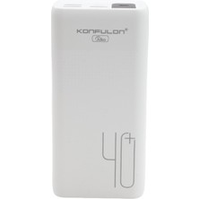 Konfulon Powerbank A21S 40.000 Mah 3 USB LCD Göstergeli Beyaz