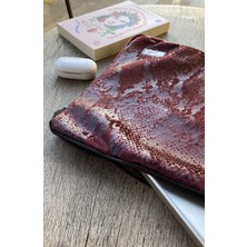 Joli Bordo Desenli Bilgisayar Çantası & Evrak Çantası