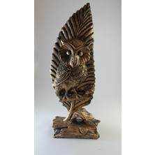 Baykuş Dekoratif Biblo Dekor Bronz Heykel