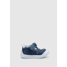 Kiddo Mavi Deri Erkek Çocuk Sneaker