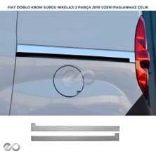 Ebal Oto Fiat Doblo Krom Sürgü Nikelajı 2 Prç  2010 Ve Üzeri Paslanmaz Çelik