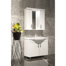 Özceden 80 cm Yıldız Banyo Dolabı Beyaz