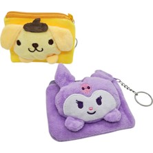 Kuromi ve Pompompurin Peluş Cüzdan Anahtarlık