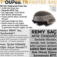 Toupee.tr DP7467 Hollywood Protez Saç Erkekler İçin - Protez Saç - Toupee For Men - 30 mm Doğal Dalgalı İnsan Saçı - Remy Saç %130 Saç Yoğunluklu Saç Değiştirme Sistemi