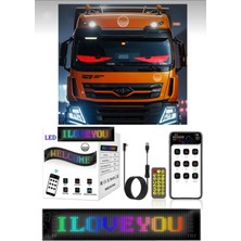 Techadres Büyük Boy Esnek LED Panel Uzaktan Kumandalı Tır Kamyon Minibüs Araç Göz Animasyonlu