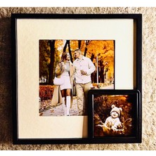 Yapışkanlı Sök-Tak Paspartulu Siyah 21X21CM Kare Fotoğraf Çerçevesi - 3'lü Paket  Özel Seri
