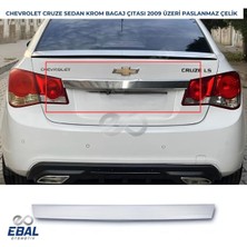 Ebal Oto Chevrolet Cruze Sedan Krom Bagaj Çıtası 2009 Ve Üzeri Uyumlu Paslanmaz Çelik