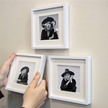 Sök-Tak Paspartolu Fotoğraf Çerçevesi 14X14 Kare Çerçeve 3'lü Paket(Fotoğrafsız) - Beyaz