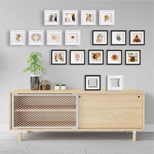 Sök-Tak Paspartolu Fotoğraf Çerçevesi 14X14 Kare Çerçeve 3'lü Paket(Fotoğrafsız) - Beyaz