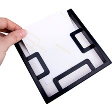 Yapışkanlı Sök-Tak Paspartulu SIYAH14X14CM Pola Kare Fotoğraf Çerçevesi - 9'lu paket