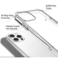 Caseworld Apple iPhone 6s Kapak Kamera Bölümü Açık Airbag Antishock Köşe Korumalı Şeffaf Silikon Kılıf