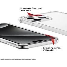 Caseworld Apple iPhone 6s Kapak Kamera Bölümü Açık Airbag Antishock Köşe Korumalı Şeffaf Silikon Kılıf