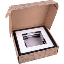 Yapışkanlı Sök-Tak Paspartulu Siyah 21X21CM Kare Fotoğraf Çerçevesi - 3'lü Paket