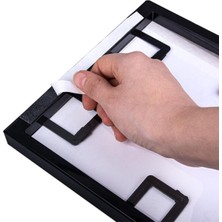 Yapışkanlı Sök-Tak Paspartulu Siyah 21X21CM Kare Fotoğraf Çerçevesi - 3'lü Paket
