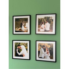 Sök-Tak Kare Çerçeve Border Siyah Fotoğrafsız (3 Adet)