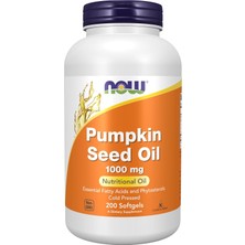 Now Pumpkin Seed Oil Cold Pressed 1000 Mg 200 Softgels