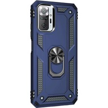 Piyasa Sepeti Xiaomi Redmi Note 10 Pro Yüzüklü Tank Kılıf Lacivert