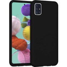 Piyasa Sepeti Samsung Galaxy A51 İçi Kadife Silikon Kılıf Siyah