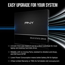 Pny CS900 500GB 535/500MB/S 2,5'' Sata3 SSD (SSD7CS900-500-RB)