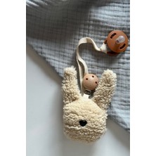 vivimade Teddy Bunny Emzik Askısı Krem Klipsli