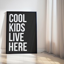 Laube Home "cool Kids Live Here" Poster Tablo