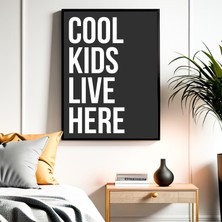 Laube Home "cool Kids Live Here" Poster Tablo
