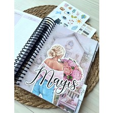 Steplanner 2025 Ajanda-Günlük Hayat PLANLAYICI-2025 Masa Takvimi-2 Sayfa Sticker-Bir Adet Tükenmez Kalem