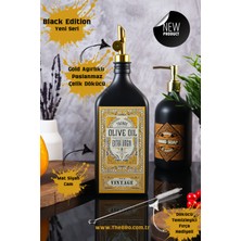 TheBRo 500ML Amber Renkli  Premium Vintage Zeytinyağı Şişesi Parlak Şişe Dökücülü