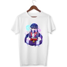 Brawl Stars Edgar Çocuk Yetişkin Beyaz T-Shirt Unisex Çocuk Tişört