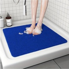 MR MİLREY Kıvırcık Banyo Paspası 50 x 50  cm  | Duşa Kabin Için Kaymaz ve Su Emici Islak Zemin Kıvırcık Paspası