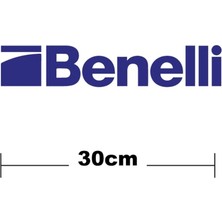 Marsilyan Benelli Logo Yazı Sticker Etiket Tek Renk