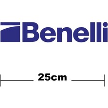 Marsilyan Benelli Logo Yazı Sticker Etiket Tek Renk