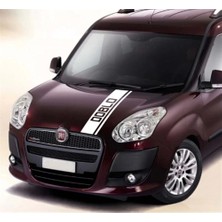 Marsilyan Fiat Doblo Ön Kaput Şerit Sticker Etiket Modeli