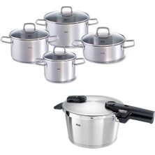 Fissler Vitaquick Premium 4,5 Litre Düdüklü + 8 Parça Viseo Tencere Seti