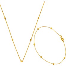 Bilezikci 22 Ayar Kolye Bileklikli Spor Altın Set