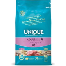 Unique Adult Mini/smal Kuzulu Küçük Irk Köpek Maması 3kg + Vet's Health Multi-Vitamin 100G