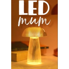 BK Commerce LED Mum Kristal Tip 3 Adet Pil Dahil Dumansız Alev Ledli Yapay Dekoratif Mum Işığı Şeffaf PT429