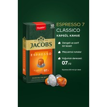 Jacobs Espresso 7 Classico Nespresso Uyumlu Alüminyum Kapsül Kahve 10 Adet X 3 Paket