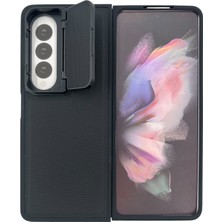 Nettech Samsung Galaxy Z Fold 4 Uyumlu Manyetik Standlı Seri Arka Koruma Kılıf